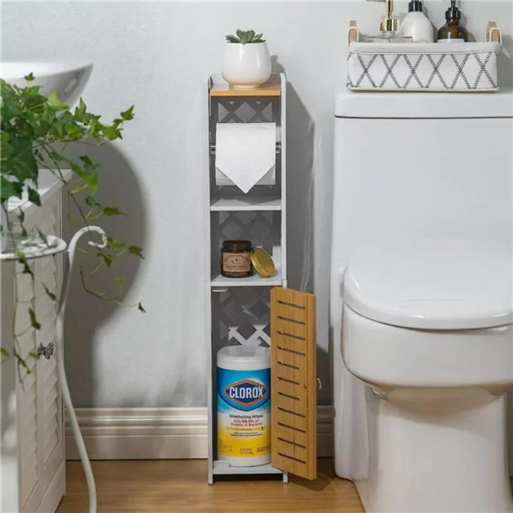 Toilet Paper Holder Stand  with Toilet Paper Holder